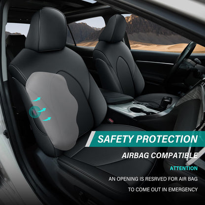 Vehicle seat cover — Custom fit faux leather for Toyota Camry 2018-2024