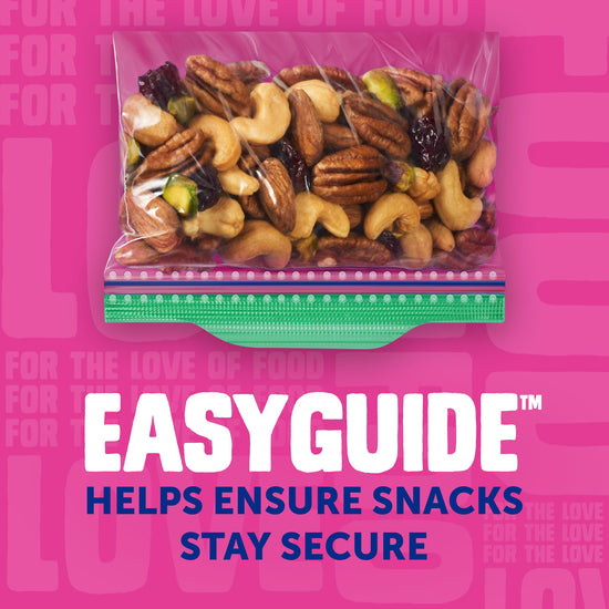 Food storage bag — Ziploc snack bags with EasyGuide texture