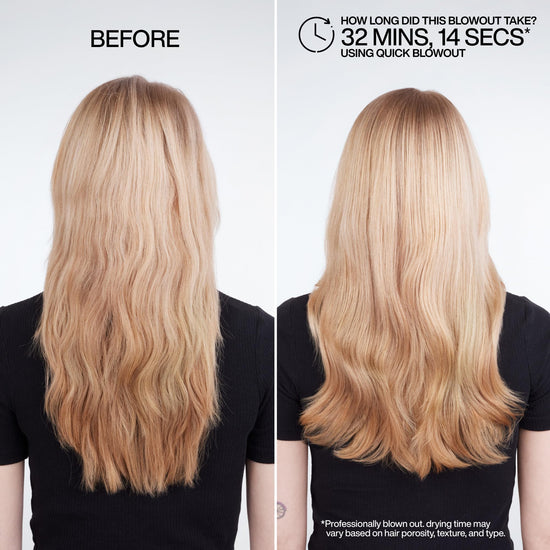 Redken heat protectant spray — Smooths and adds shine for all hair types