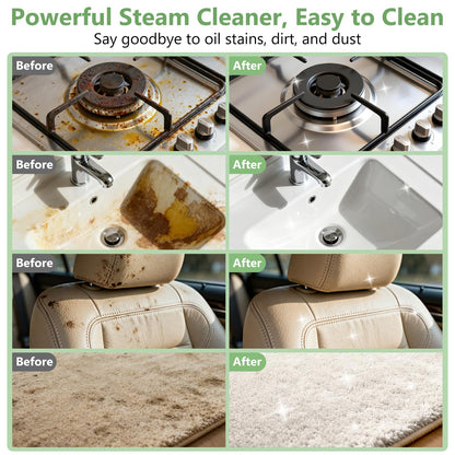 Steam cleaner — Portable handheld steamer with 16 accessories and 6 adjustable levels