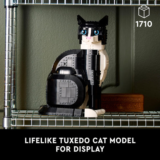 LEGO Ideas Tuxedo Cat – Building set for adults 18+