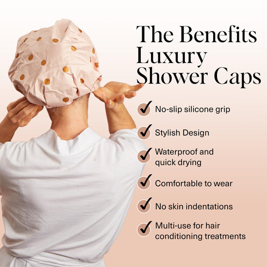 Shower cap — Kitsch luxury reusable design for women