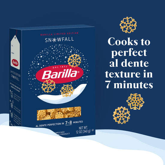 Barilla Snowfall pasta - Limited edition noodle.