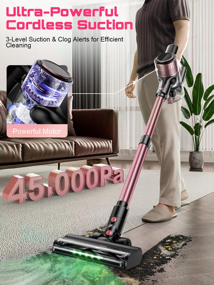 OIRFND cordless vacuum cleaner — lightweight design with powerful suction and anti-tangle brush