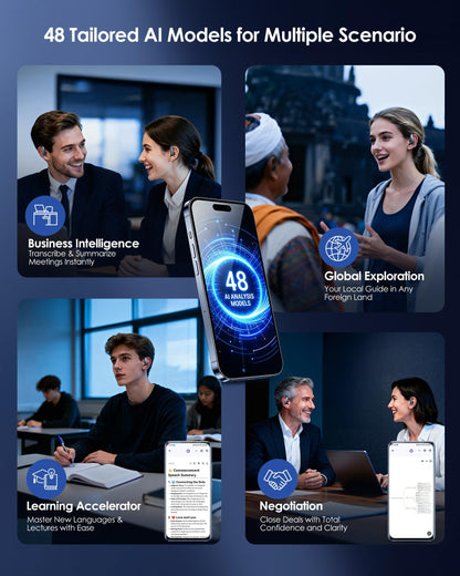 Headphones — JIJ AI translation with instant real-time translator and meeting notes