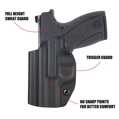 IWB Holster for Smith & Wesson Bodyguard 2.0 TS & NTS Pistol .380 ACP - Concealed Carry Inside Waistband Holster with Secure Snap Lock, Slim Profile & Lightweight Durability