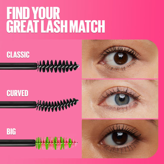 Maybelline New York mascara — tapered washable liquid formula