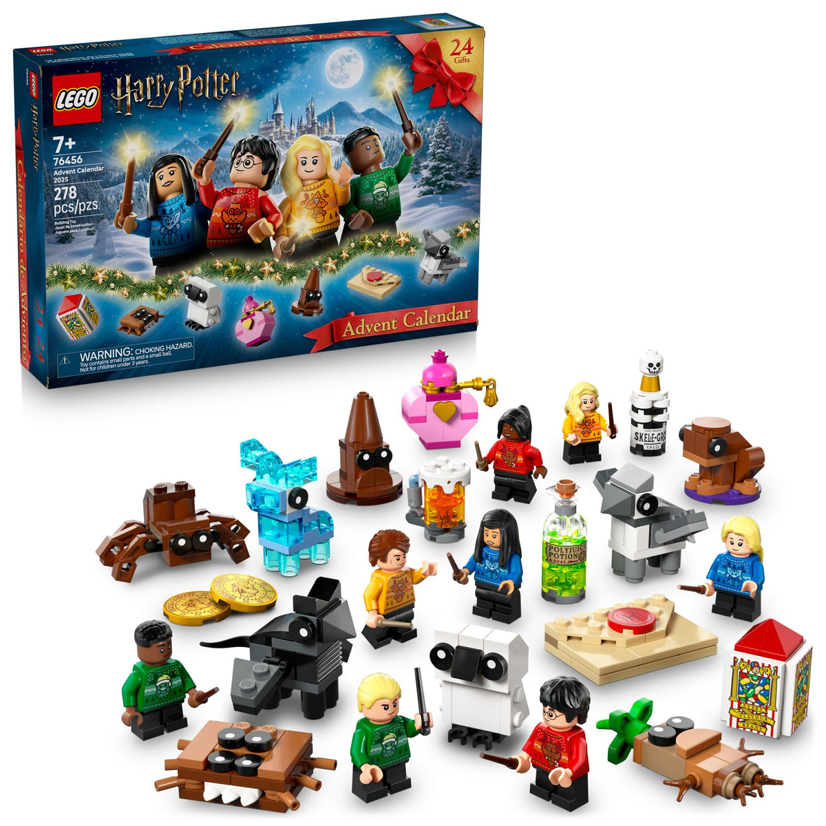 Lego Harry Potter Advent Calendar - 24 buildable surprises for holiday countdown 76456