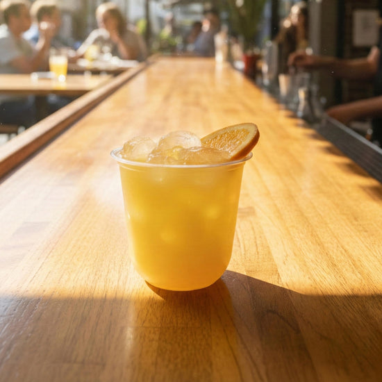 TOSSWARE natural drinking cup — elegant arc design