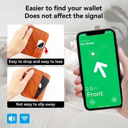GOCII portable electronic device cover — Ultra thin AirTag wallet holder 2 pack
