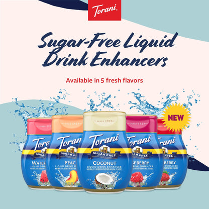 Torani flavored drink concentrate — sugar free raspberry variation