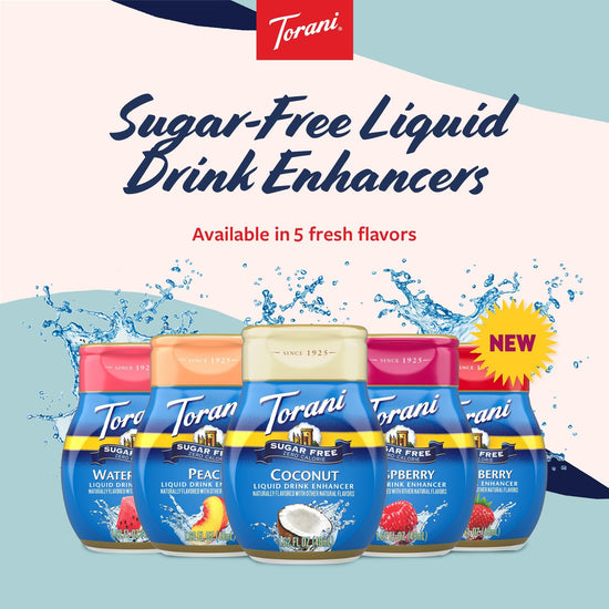 Torani flavored drink concentrate — sugar free raspberry variation