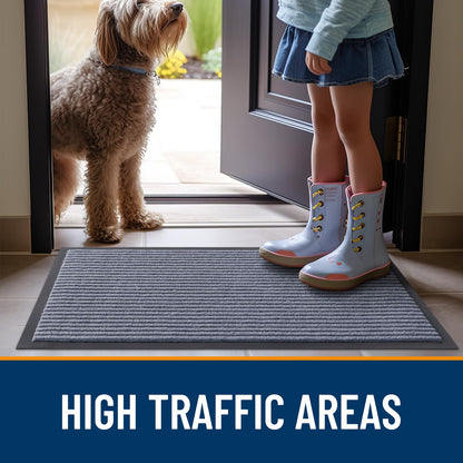 OLANLY rug — waterproof heavy duty doormat for indoor outdoor use