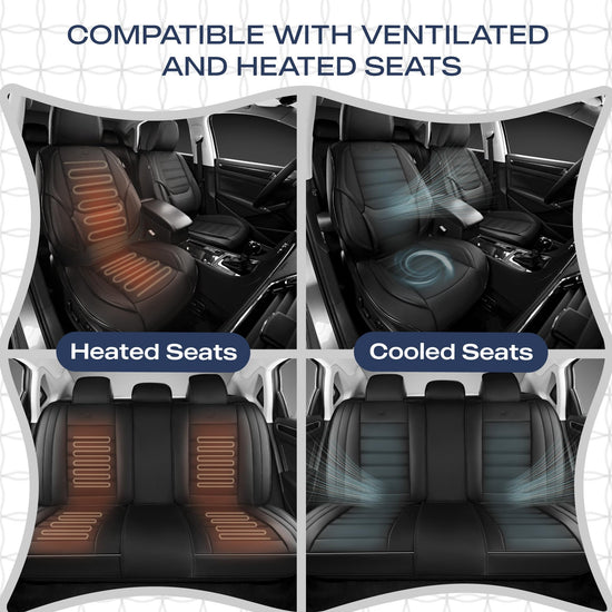 Skechers vehicle seat cover — Memory foam waterproof protection for front seats