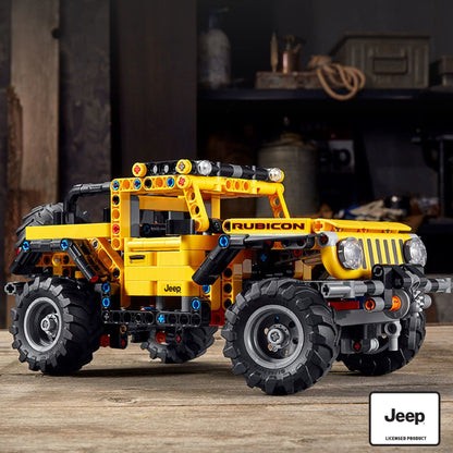 LEGO Technic toy building block set — authentic and functional Jeep Wrangler design 42122