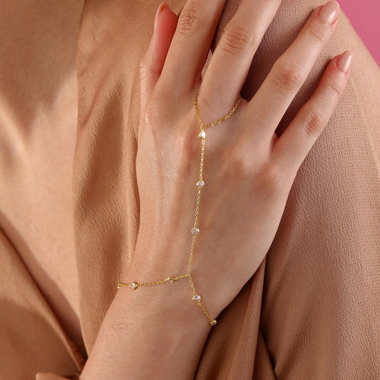 MBW bracelet set — Trendy 14K gold plated dainty stackable design