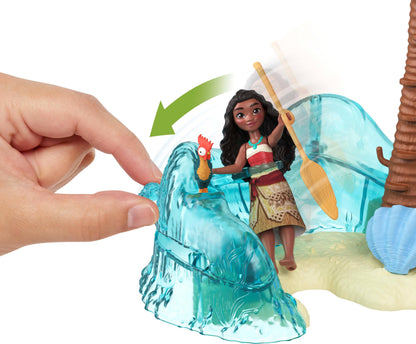 Toy figure playset — Moana's island adventure with Moana and Simea dolls