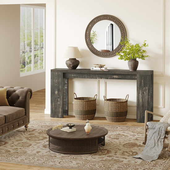 Little Tree console table — 70.9-inch narrow design for living spaces and hallways