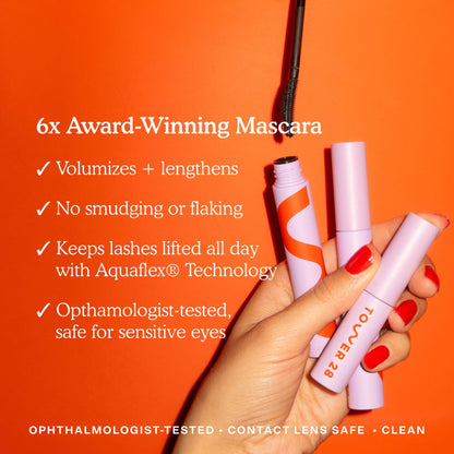 Tower 28 mascara — Volumizing and water-resistant formula for sensitive eyes