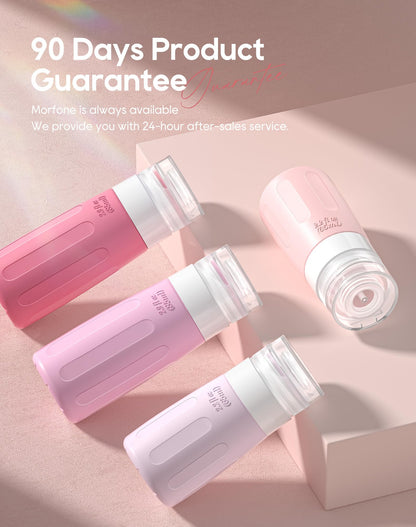 Morfone travel bottle set with 16 pieces for toiletries