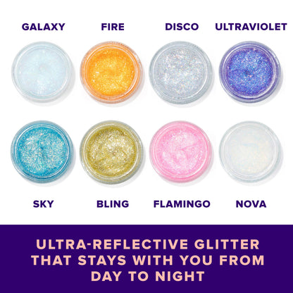 Glitter — Holographic body gel by Unicorn Snot, vegan and cruelty free.