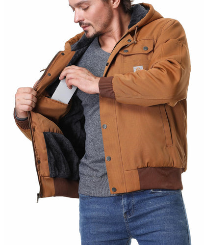 TUAOVA coat — Fleece lined and waterproof with multiple pockets and hood