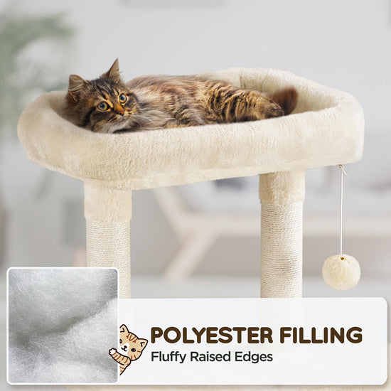 Pet activity structure — Large multi-level design with scratching posts and hammock