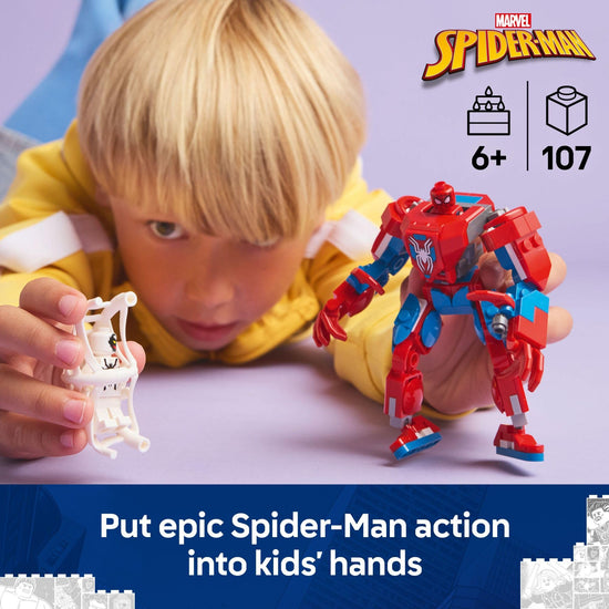 LEGO Marvel Spider-Man mech building toy set — includes Anti-Venom figure and vehicle