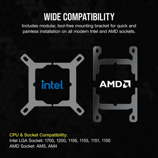 Electronic component fan — Corsair iCUE Link H100i LCD liquid coolerElectronic component fan — Corsair iCUE Link H100i liquid CPU cooler with LCD display