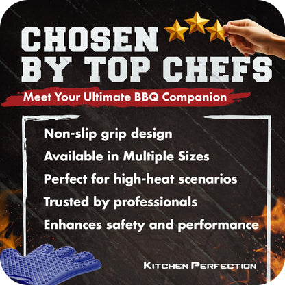 POT_HOLDER — Orange BBQ gloves in various colors and sizesPOT_HOLDER — Orange BBQ gloves with multiple color and size options