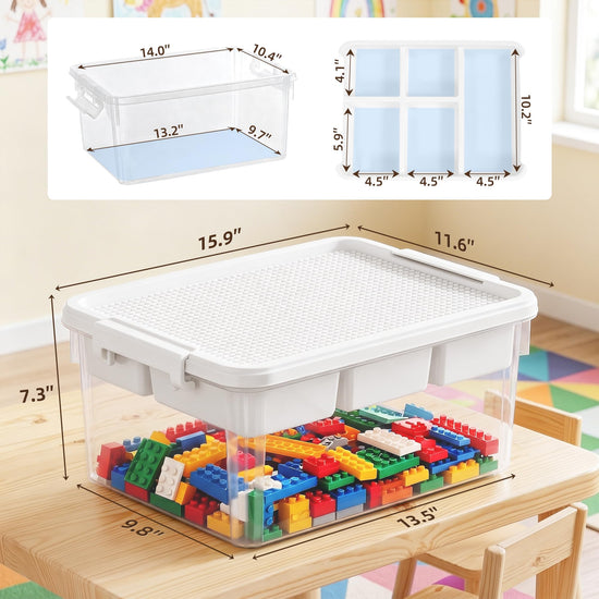 Citylife storage box — 5 compartments for organizing crafts