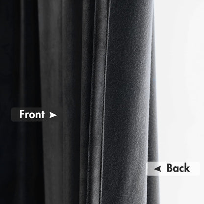 MIULEE velvet curtains — thermal insulated blackout drapes set of 2 for living room and bedroom