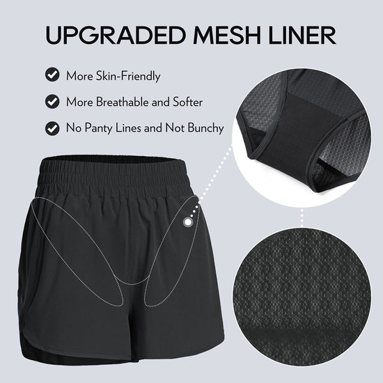 CRZ YOGA shorts — High waisted quick dry running shorts with zip pocket