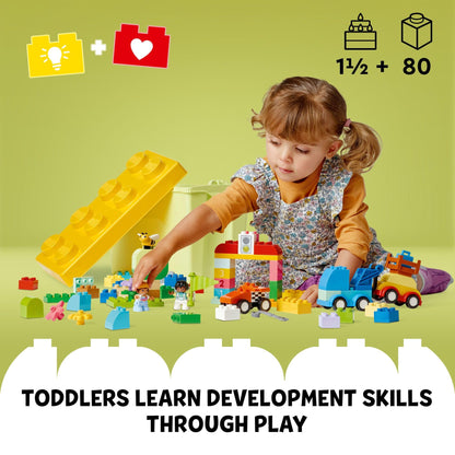 LEGO DUPLO building blocks — classic cars and trucks set for toddlers