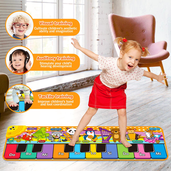 Musical instrument toy — kids piano mat for early education and playtime fun