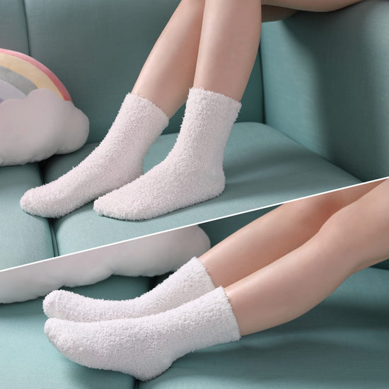 CHOWISH women's fuzzy slipper socks — super soft fluffy cozy winter socks