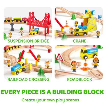 Toy vehicle set — fun train experience from SYNCFUN