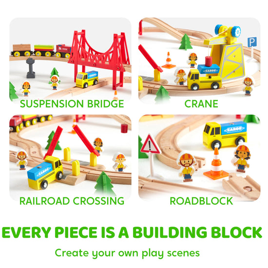 Toy vehicle set — fun train experience from SYNCFUN