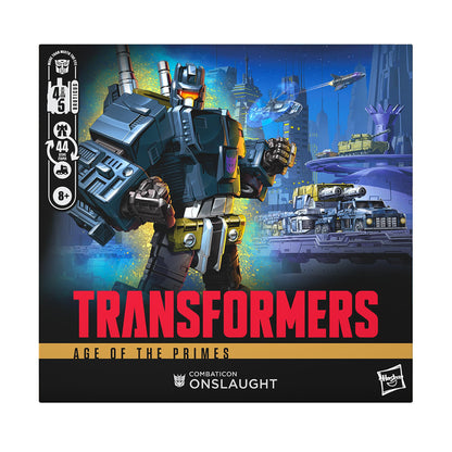 Transformers action figure — Combaticon Onslaught commander class 6.75-inch toy figure for ages 8+Transformers action figure — Combaticon Onslaught commander class 6.75-inch toy figure for ages 8+