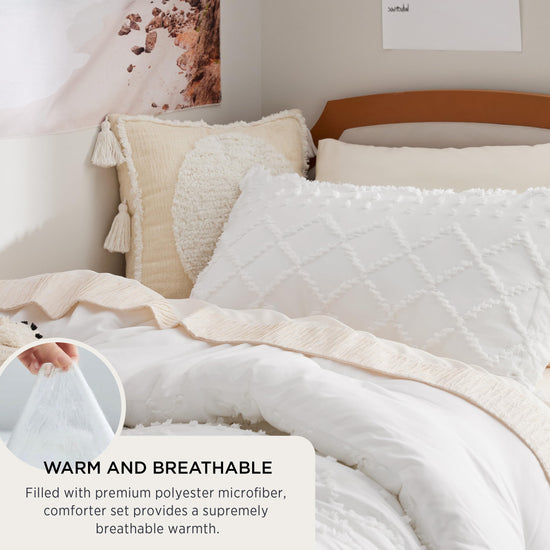 Bedding set — Boho tufted shabby chic design for all seasons by Bedsure