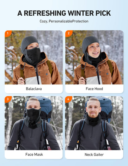 AstroAI balaclava — fleece thermal windproof mask for men and women