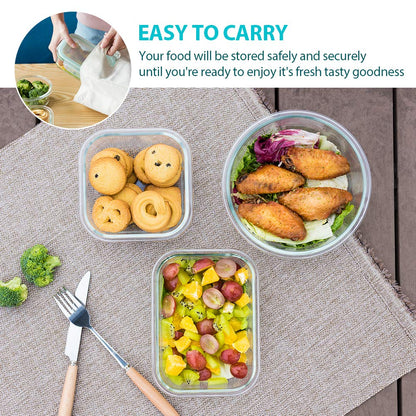 Bayco food storage containers with lids - airtight and leak proof design 24 pieces