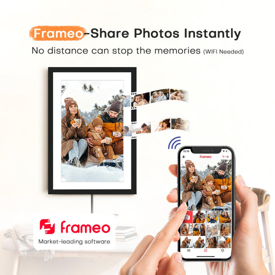 Pastigio digital picture frame — 10.1 inch 1080P touch screen with 16GB memory