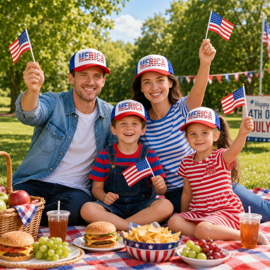 Labrostar 4th of July Hat Fourth of July Accessories American Flag Hat 4th of July Accessories Adjustable USA Hat Trucker Hats for Men Women Teen