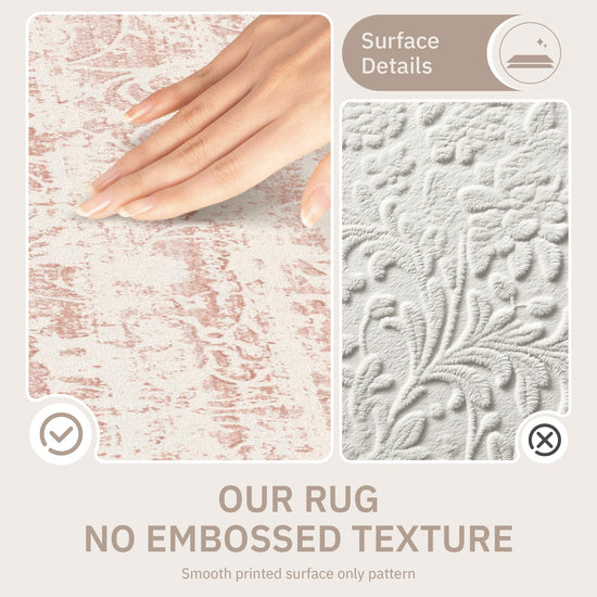 Soalmost area rug — anti slip washable design