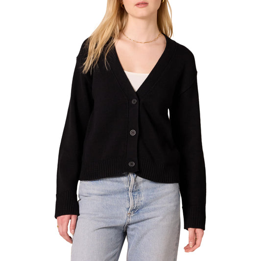 Sweater — Relaxed fit V-neck cropped design by Amazon Essentials