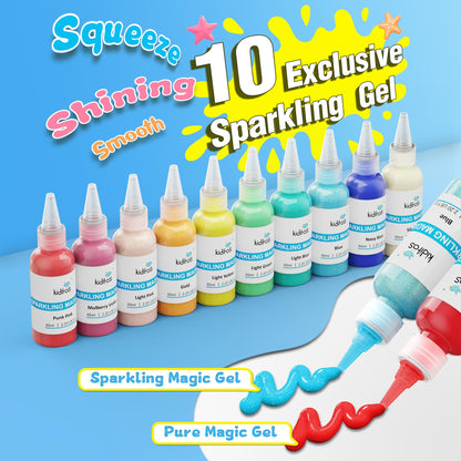 Kiditos magic water elf toy kit — sensory DIY craft kit with gels and molds