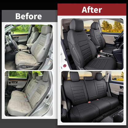 HKZ vehicle seat covers - leather for Honda CR-V 2017-2022 models