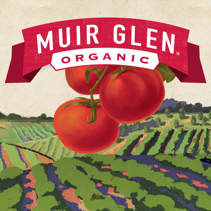 Muir Glen sauce — organic and sustainably sourced ingredientsMuir Glen sauce — organic and sustainably sourced ingredients.