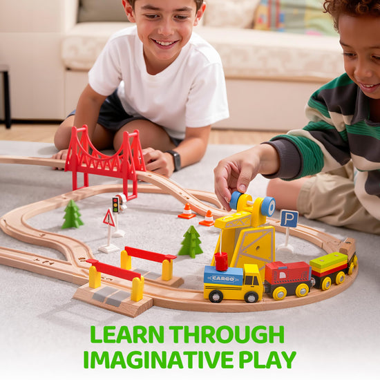 Toy vehicle set — fun train experience from SYNCFUN